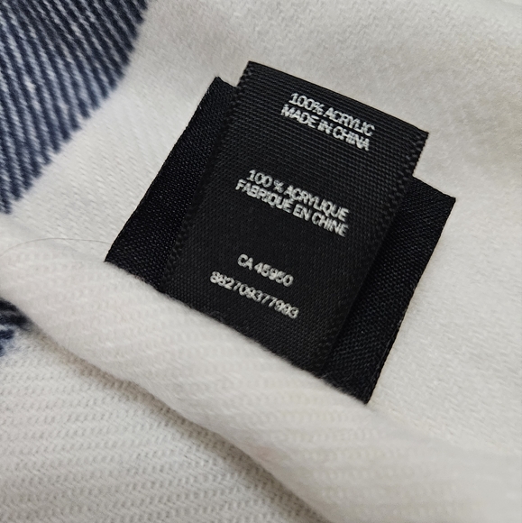 Plaid Throw Blanket - Indigo - Picture 5 of 6